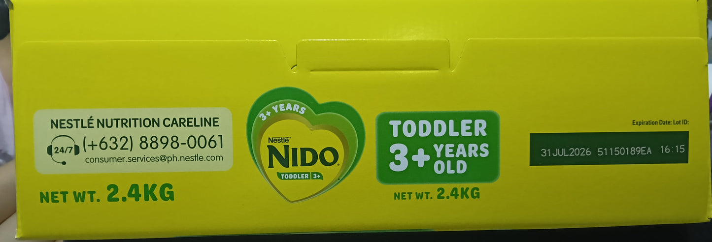 NIDO 3+Powdered milk drink 2 .4KG