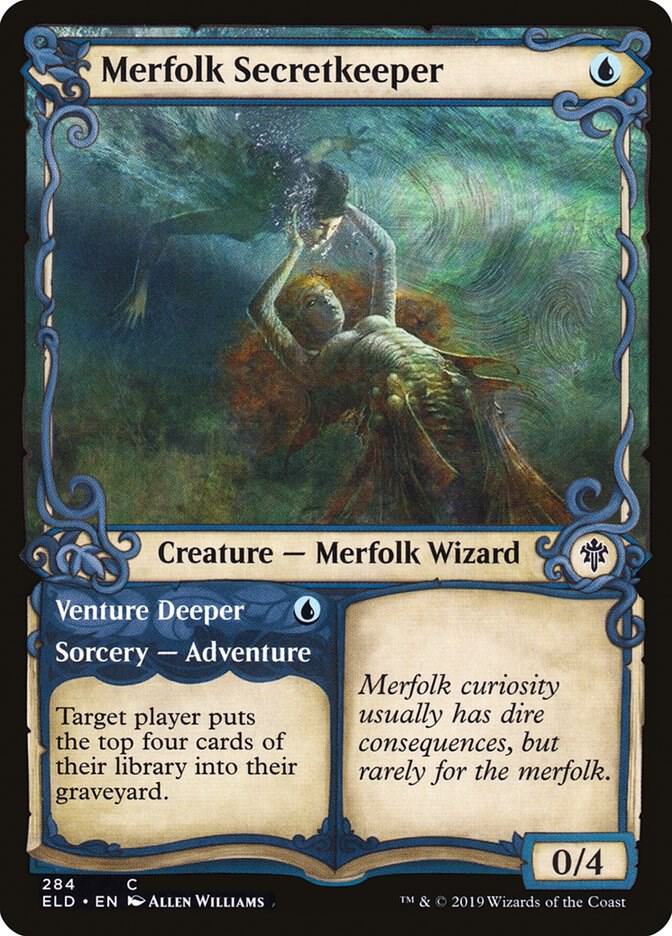 MTG Merfolk Secretkeeper (Showcase) - Throne of Eldraine