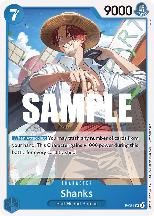 ONE PIECE Shanks One Piece Promotion Cards JAP