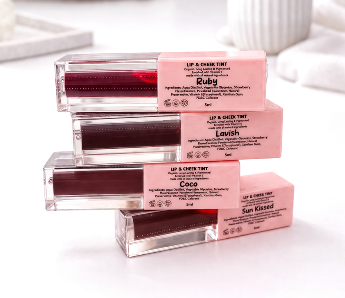 Lip and cheek tint