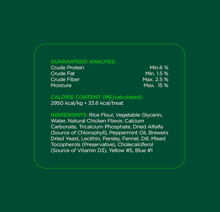 Minties Tiny Dental Dog Treats (1 Pack, 40 Pieces)