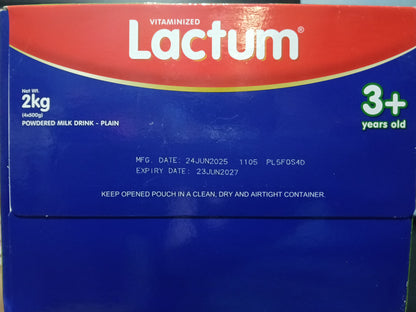 Lactum 3+ 2kg expiration 2027