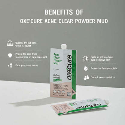 (BIGGER SIZE) OXE'CURE ACNE CLEAR POWER MUD 7G. - PRODUCT OF JAPAN