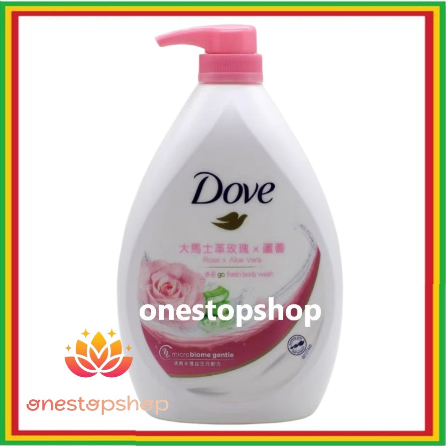 Dove Go Fresh Rose + Aloe Vera Body Wash 1000mL