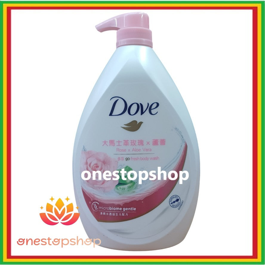 Dove Go Fresh Rose + Aloe Vera Body Wash 1000mL