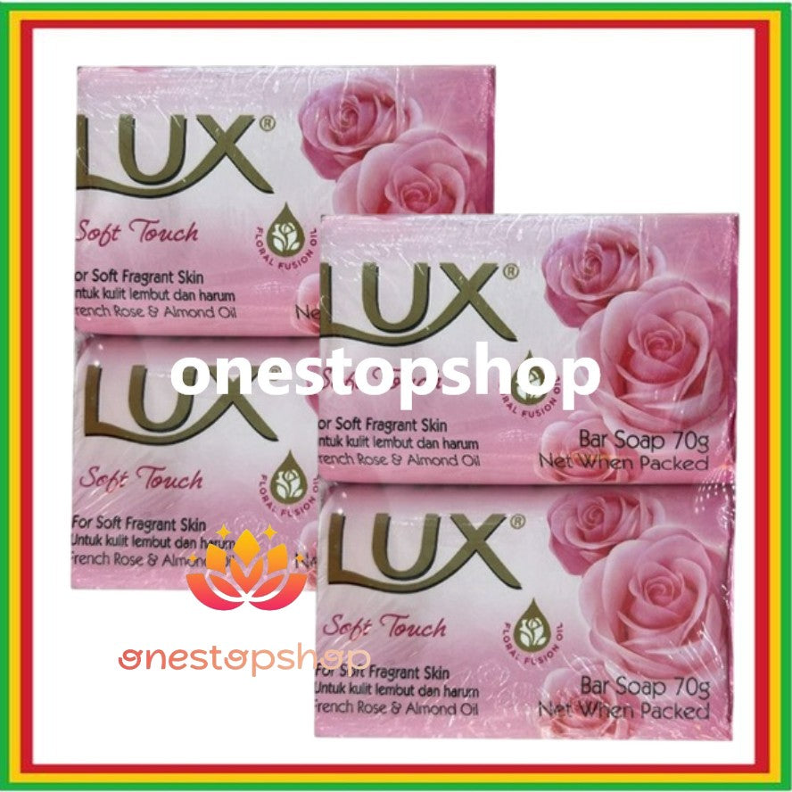 LUX Soft Touch French Rose & Almond Oil Soft Soap 4 x70g