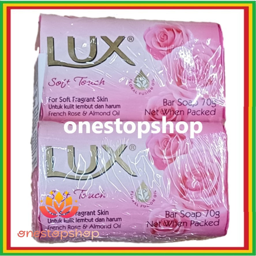 LUX Soft Touch French Rose & Almond Oil Soft Soap 4 x70g