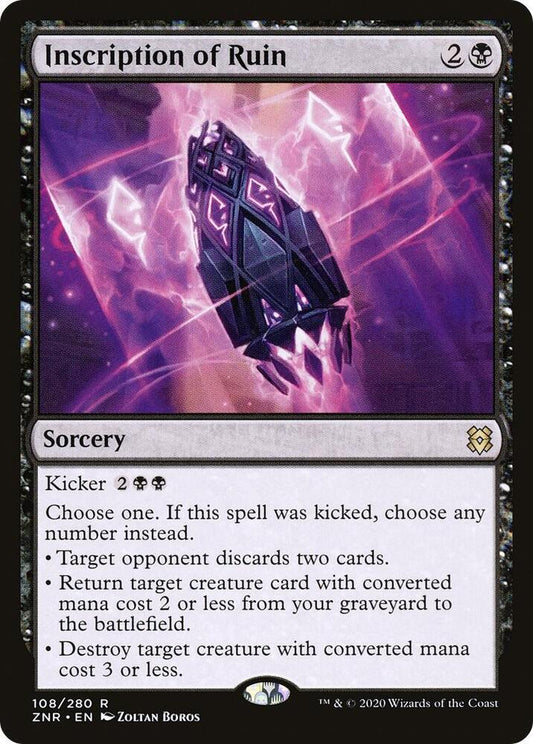 MTG Inscription of Ruin - Zendikar Rising