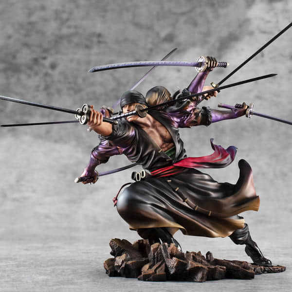 Megahouse Portrait of Pirates Wa Maximum: One Piece - Roronoa Zoro Asura Style Demon MISB with Brown Box