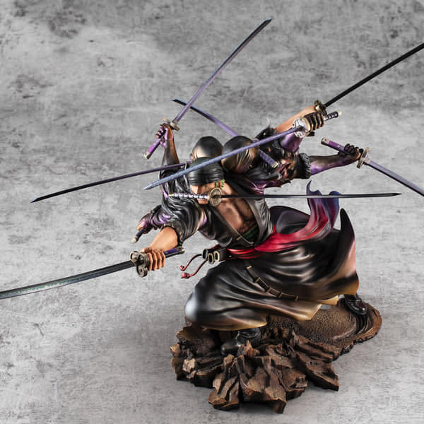 Megahouse Portrait of Pirates Wa Maximum: One Piece - Roronoa Zoro Asura Style Demon MISB with Brown Box