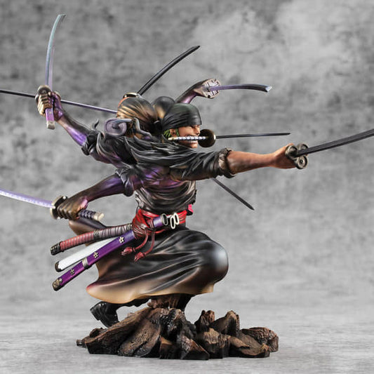 Megahouse Portrait of Pirates Wa Maximum: One Piece - Roronoa Zoro Asura Style Demon MISB with Brown Box