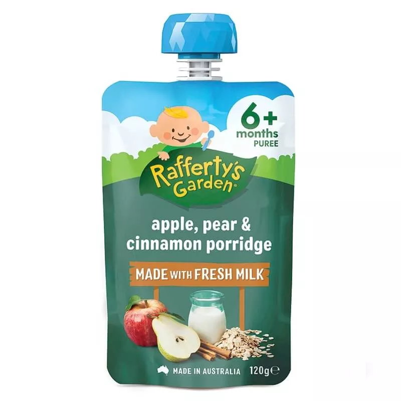 Rafferty’s Garden Baby Food Puree 120g – 6+ Months (All Flavors)