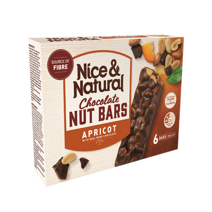 Nice & Natural Nut Bars 6-Pack – Assorted Flavours | Healthy Snack Bars | Imported from Australia
