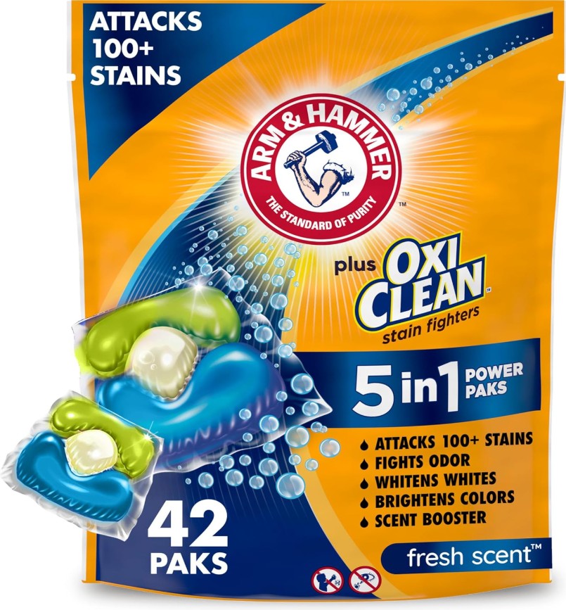 Arm & Hammer 5-in-1 Laundry Detergent (Fresh Scent, 42 Paks)