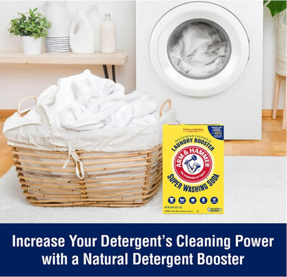 Arm & Hammer Super Washing Soda Detergent Booster (1 Box, 55 Oz)