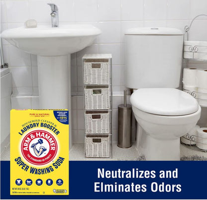 Arm & Hammer Super Washing Soda Detergent Booster (1 Box, 55 Oz)
