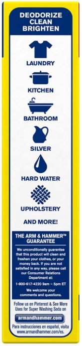 Arm & Hammer Super Washing Soda Detergent Booster (1 Box, 55 Oz)