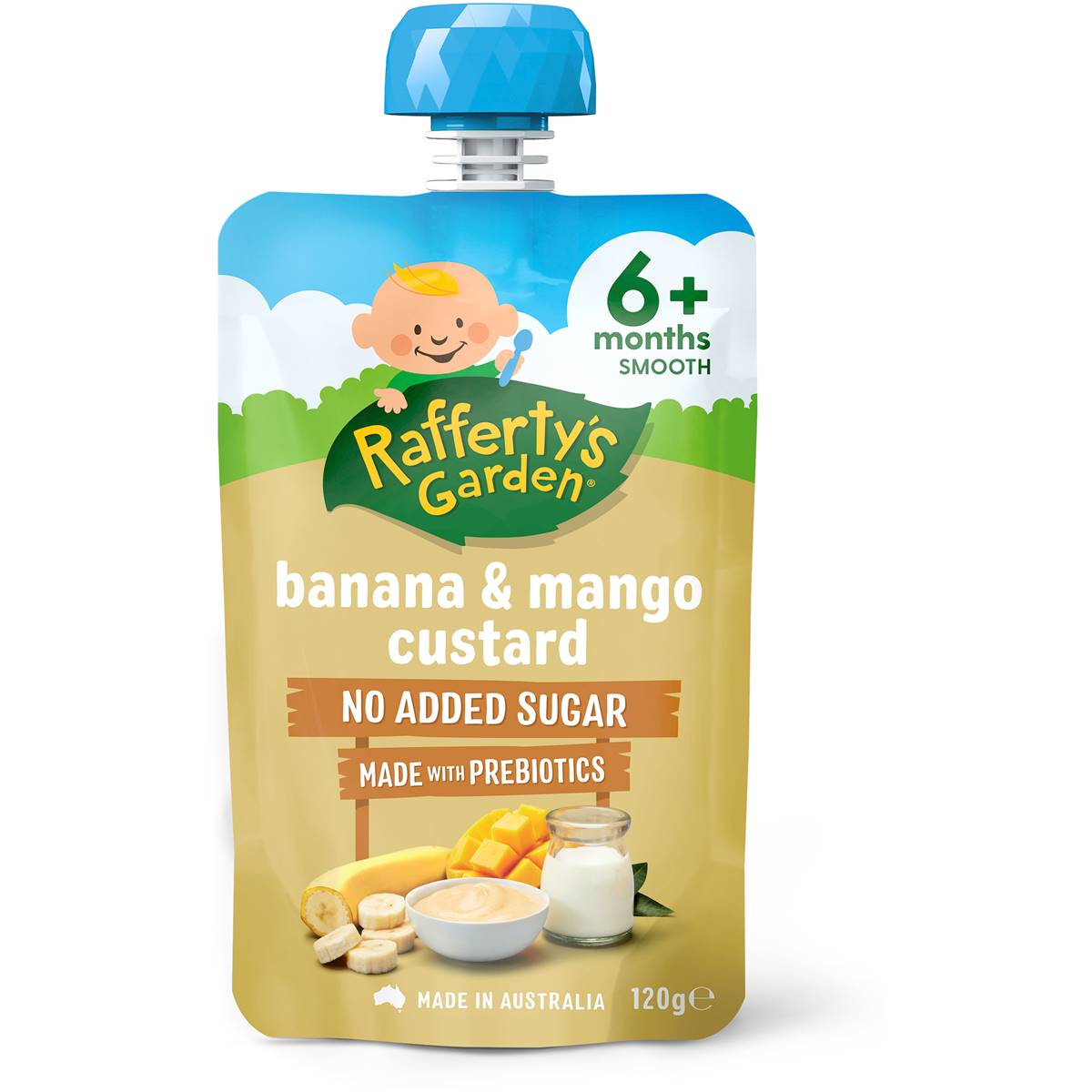 Rafferty’s Garden Baby Food Puree 120g – 6+ Months (All Flavors)