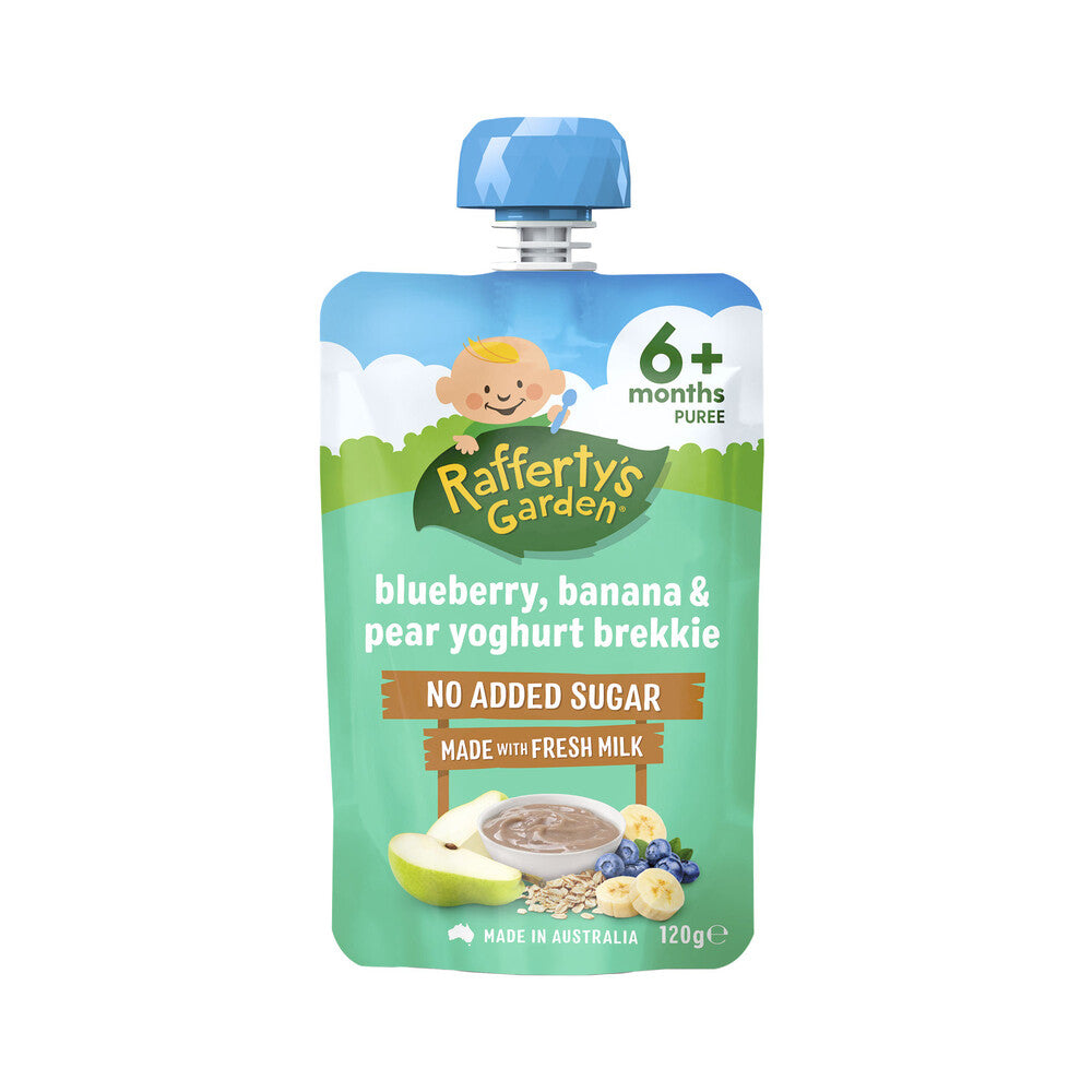 Rafferty’s Garden Baby Food Puree 120g – 6+ Months (All Flavors)