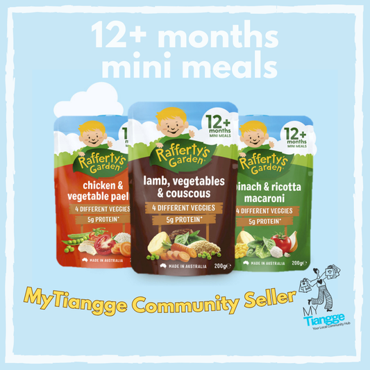 Rafferty’s Garden Mini Meals 200g – 12+ Months Baby Food Pouches (All Flavors)
