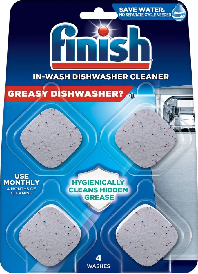 Finish Dishwasher Machine Cleaner Tabs
