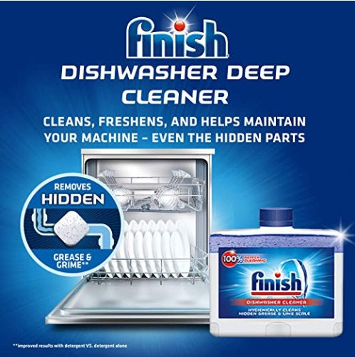 Finish Dishwasher Machine Cleaner (1 Bottle)