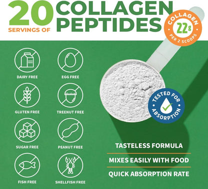 ForestLeaf Collagen Peptides (454g, Unflavored)