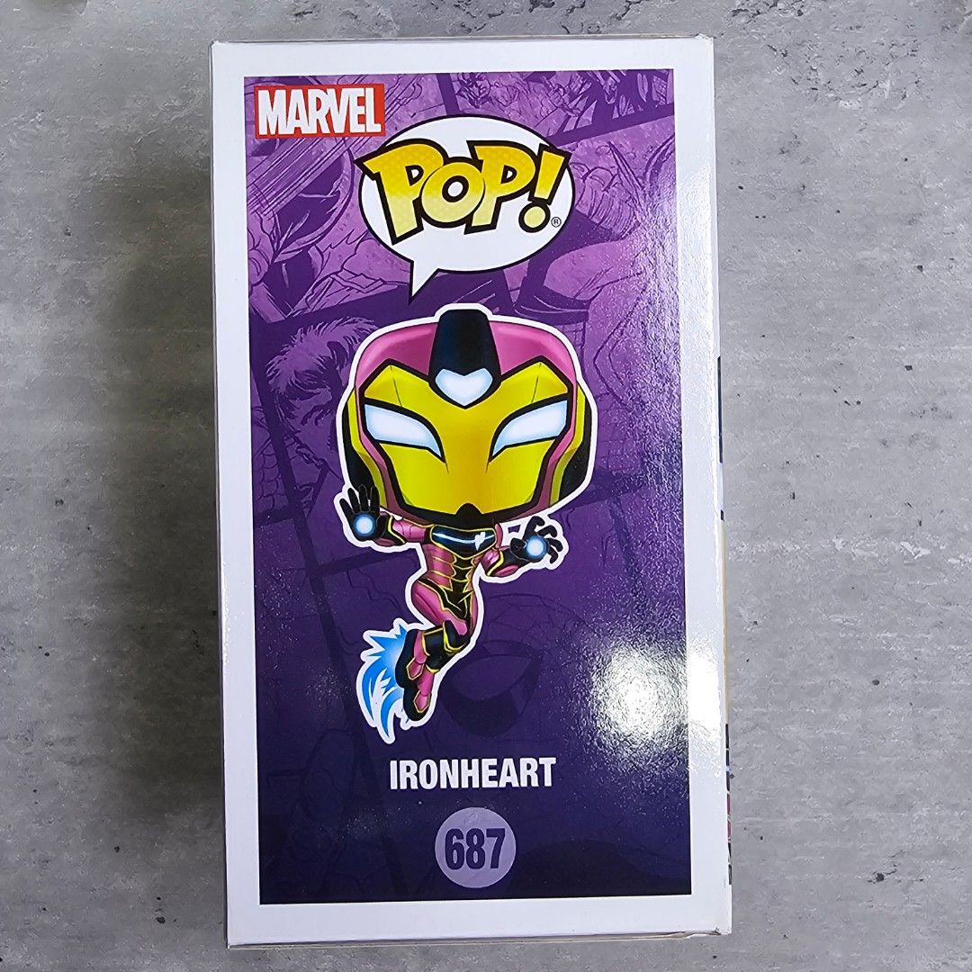 Funko Pop! Marvel #687 - Iron Heart SE with Used 0.5mm Protector (Authentic)