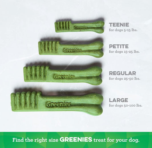 Greenies Teenie Dental Dog Treats (Blueberry, 43 Treats)