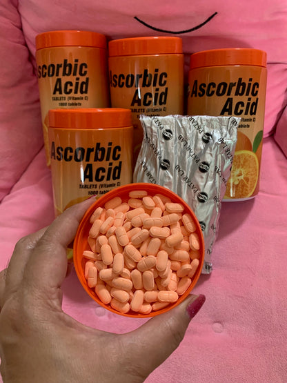 PATAR ASCORBIC ACID VITAMIN C ORANGE 50MG (1000 TABLETS)- AUTHENTIC FROM THAILAND