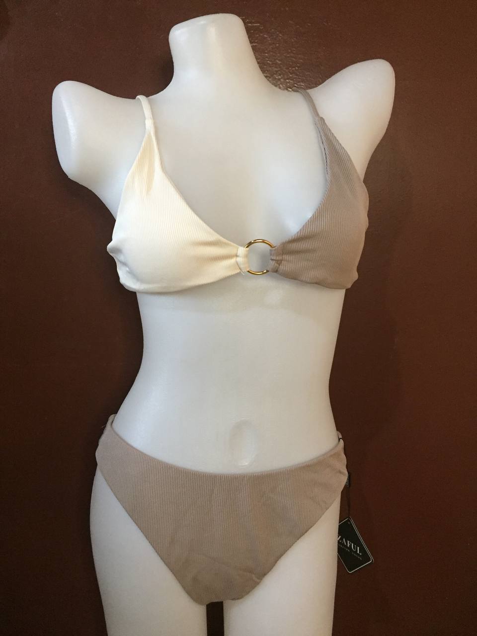 Two Tone O-Ring Zaful 2pc Bikini Swimsuit