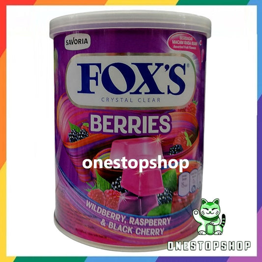 Fox's Crystal Clear Berries Candy 170g 水晶透明糖果 杂莓味