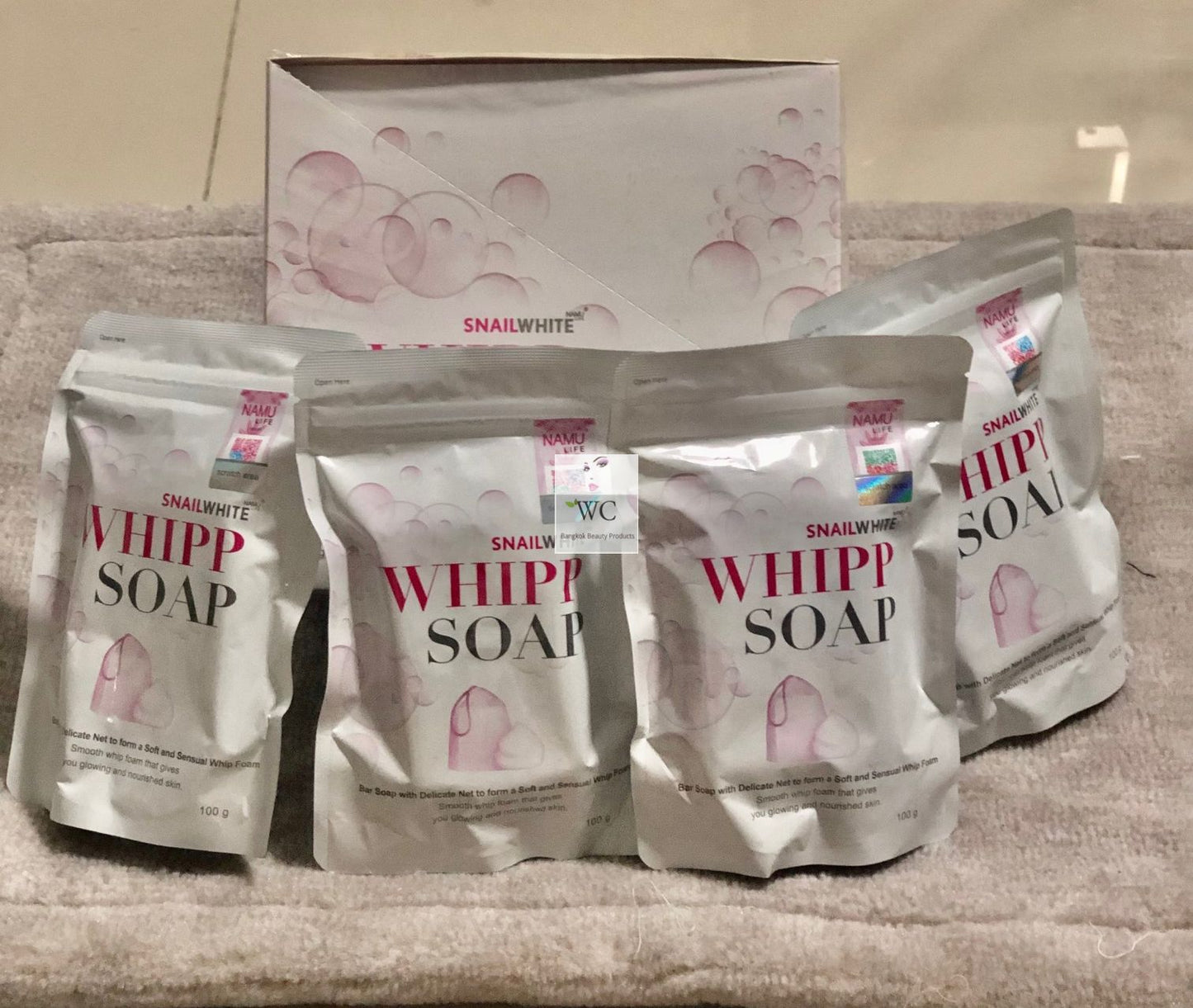 100% AUTHENTIC NAMU LIFE SNAIL WHITE WHIPP SOAP 100g