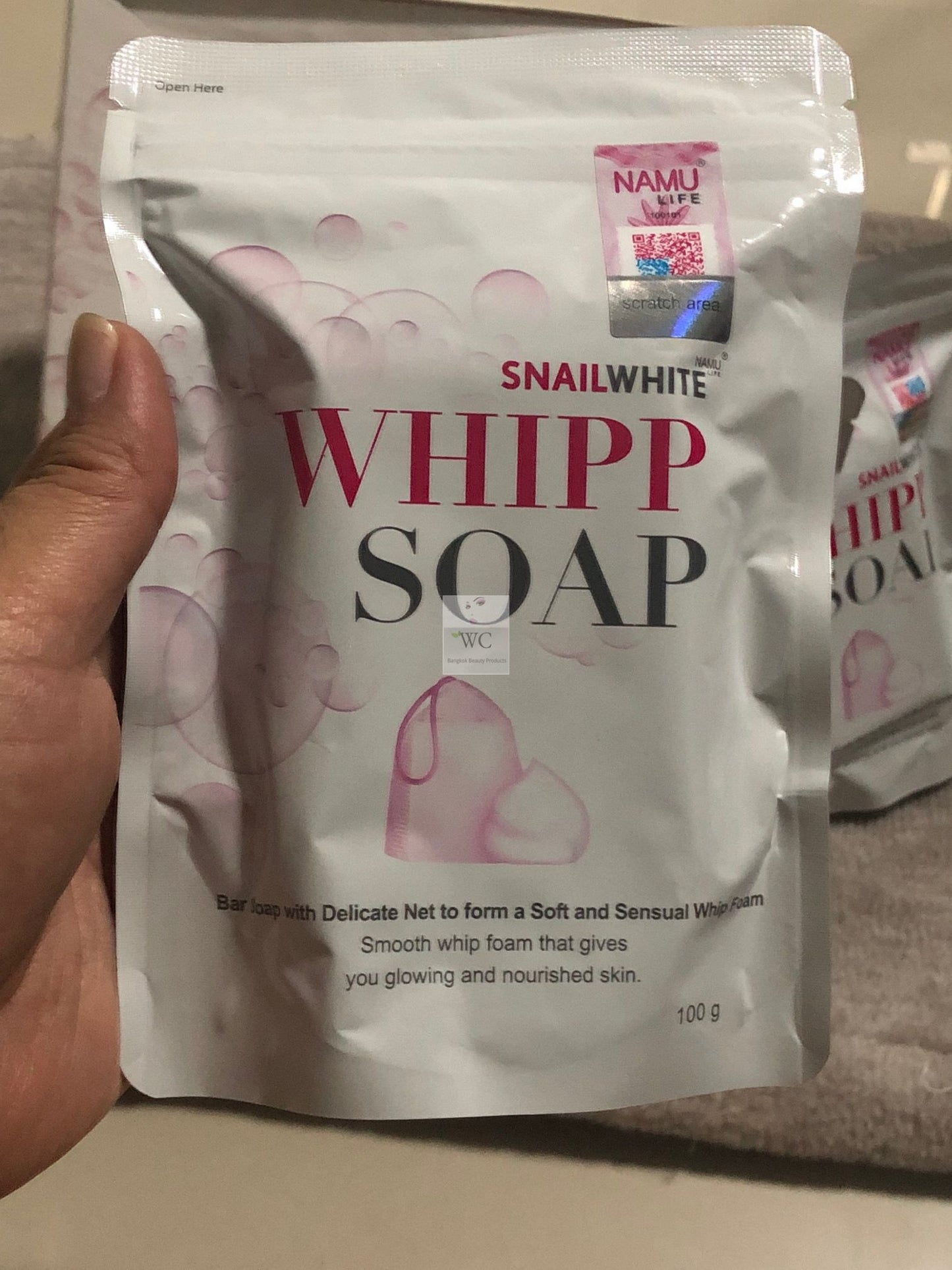 100% AUTHENTIC NAMU LIFE SNAIL WHITE WHIPP SOAP 100g