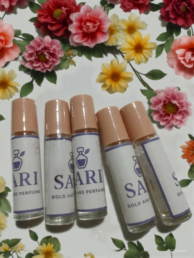 Sari gold and perfume 10ml roll on perfume for women