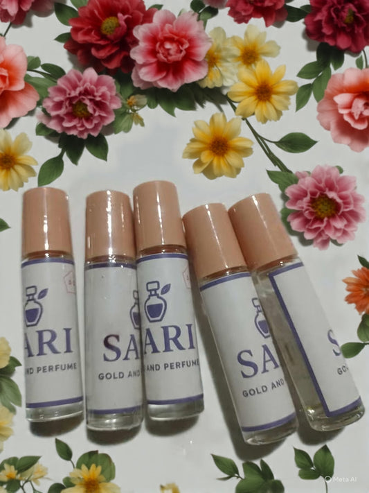 Sari gold and perfume 10ml roll on perfume for women