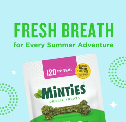 Minties Tiny Dental Dog Treats (1 Pack, 120 Pieces)