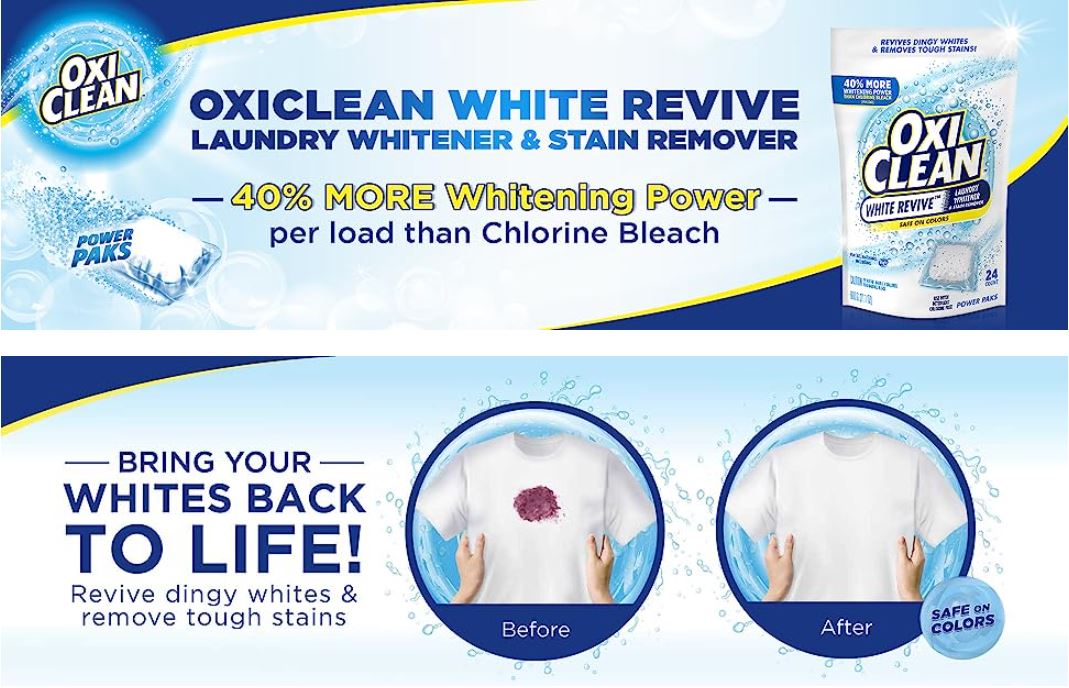 OxiClean White Revive Stain Remover Powder (1.37 Kg)