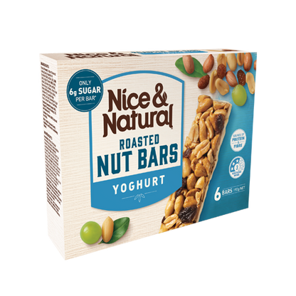Nice & Natural Nut Bars 6-Pack – Assorted Flavours | Healthy Snack Bars | Imported from Australia