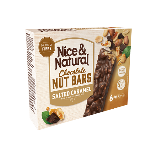 Nice & Natural Nut Bars 6-Pack – Assorted Flavours | Healthy Snack Bars | Imported from Australia