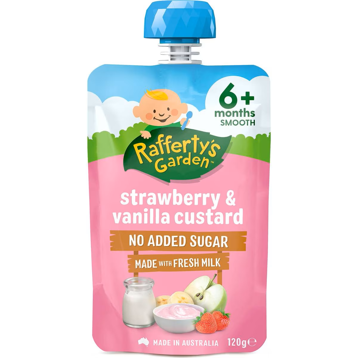 Rafferty’s Garden Baby Food Puree 120g – 6+ Months (All Flavors)