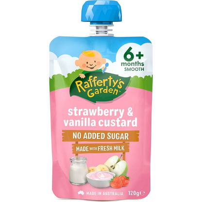 Rafferty’s Garden Baby Food Puree 120g – 6+ Months (All Flavors)