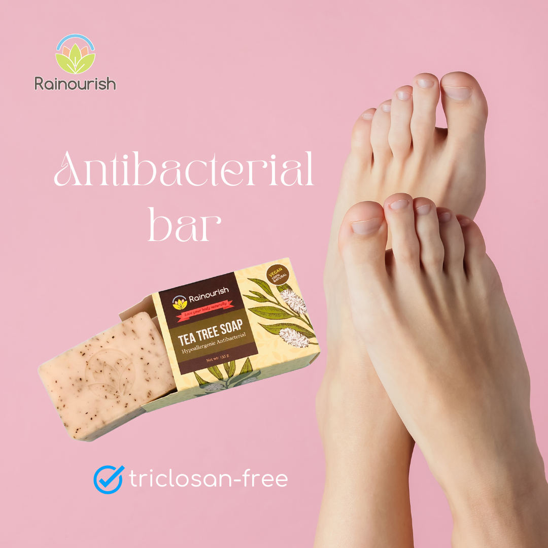Rainourish Hypoallergenic Antibacterial Tea Tree Soap 145g