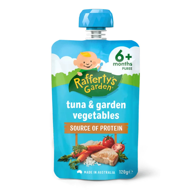 Rafferty’s Garden Baby Food Puree 120g – 6+ Months (All Flavors)