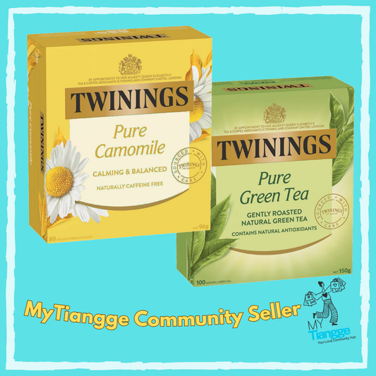 Twinings Tea Australia – Camomile, Green Tea, Earl Grey, Peppermint (80/100 Bags)